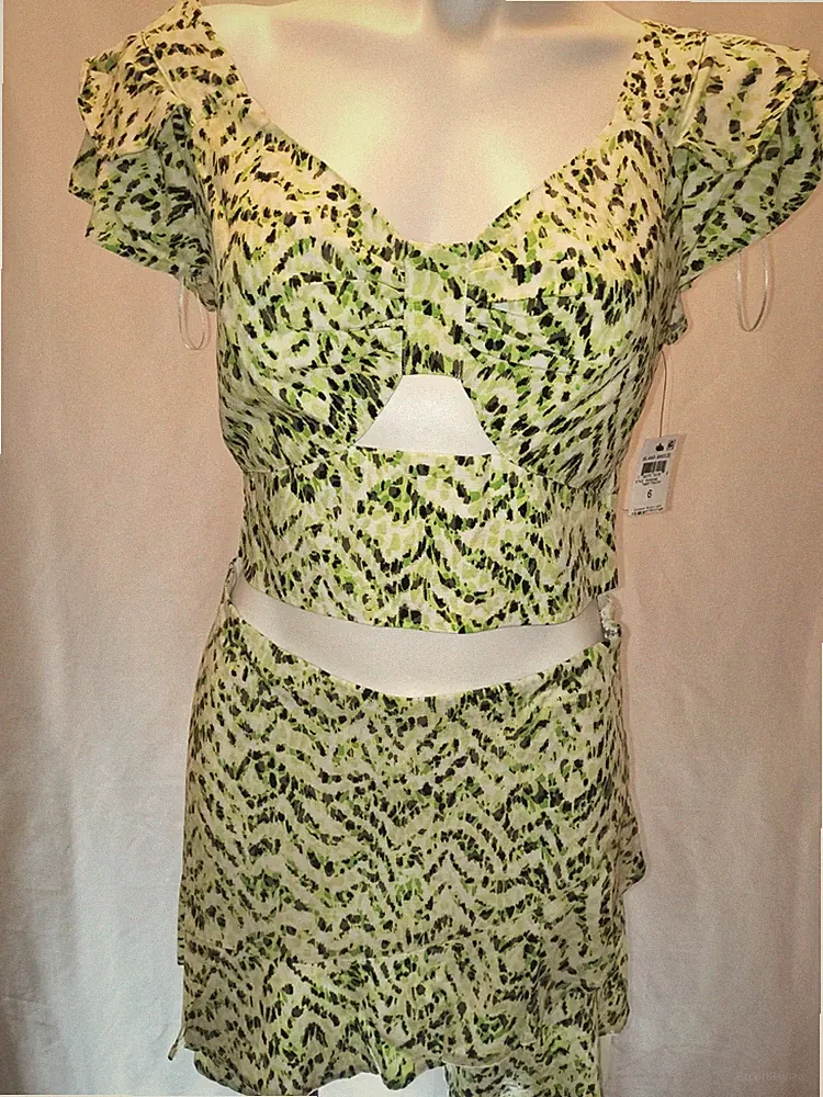 BAR III Women's Printed Ruffled Skort, Created For Macy's In Tiger Tracks