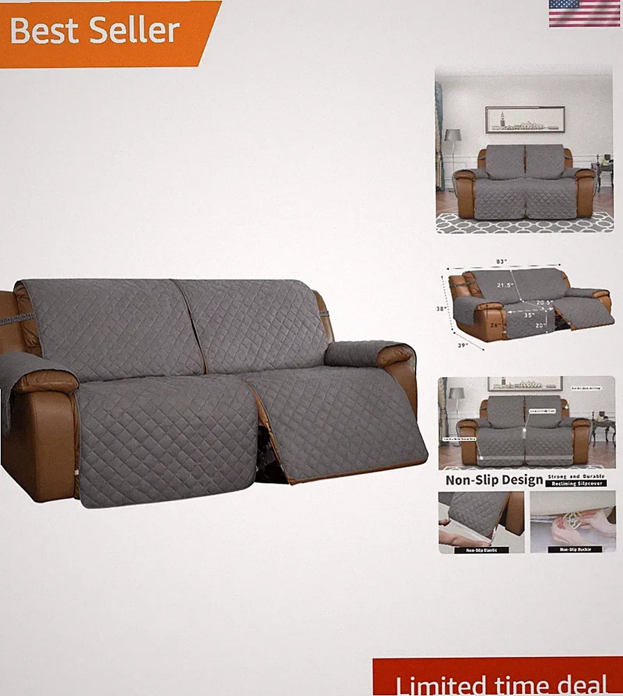 Classic Water-Resistant Couch Cover for Pets - Oversized Loveseat Protector