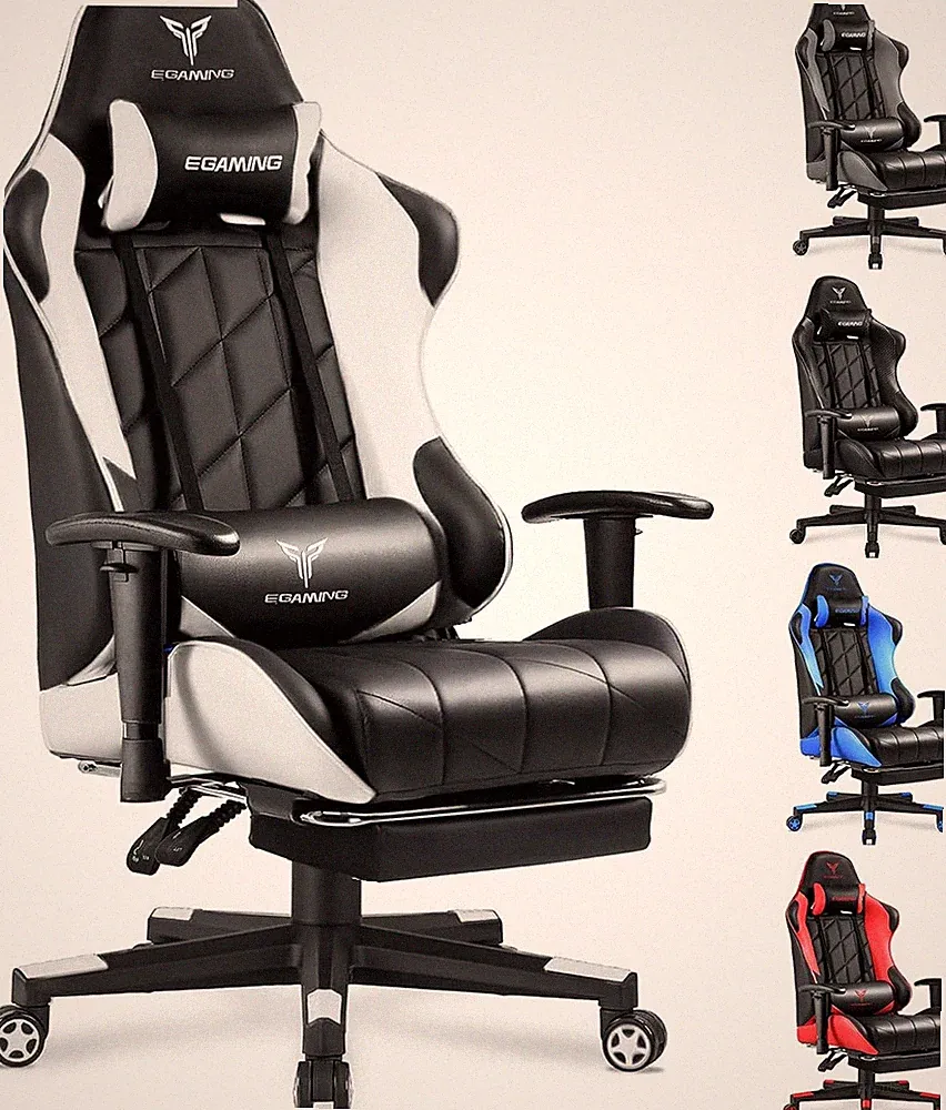 Ergonomic Office Chair with High Back, Computer Chair with Footrest,Comfy Diamon
