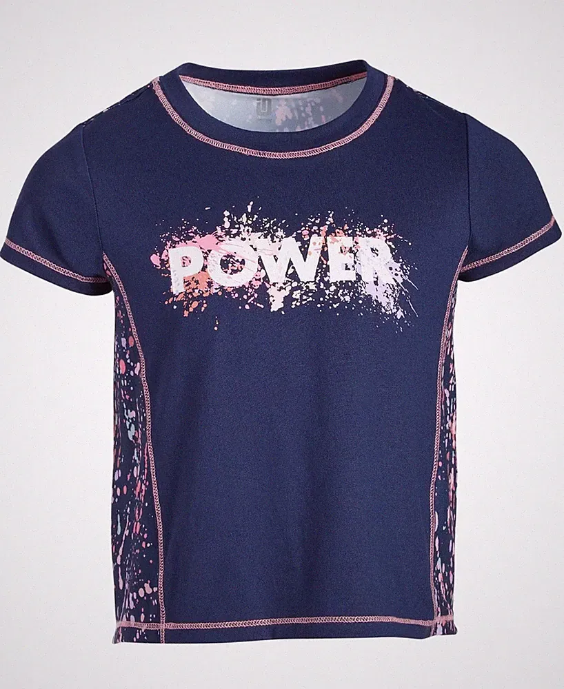 Id Ideology Toddler & Little Girls Power Splatter Top, Created for Macy's