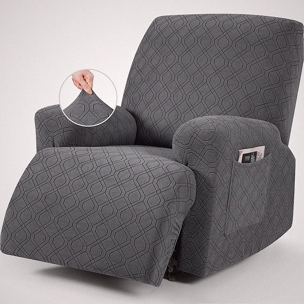 Oversized Recliner Chair Cover, 4-Pieces Stretch Recliner Covers for Recliner...