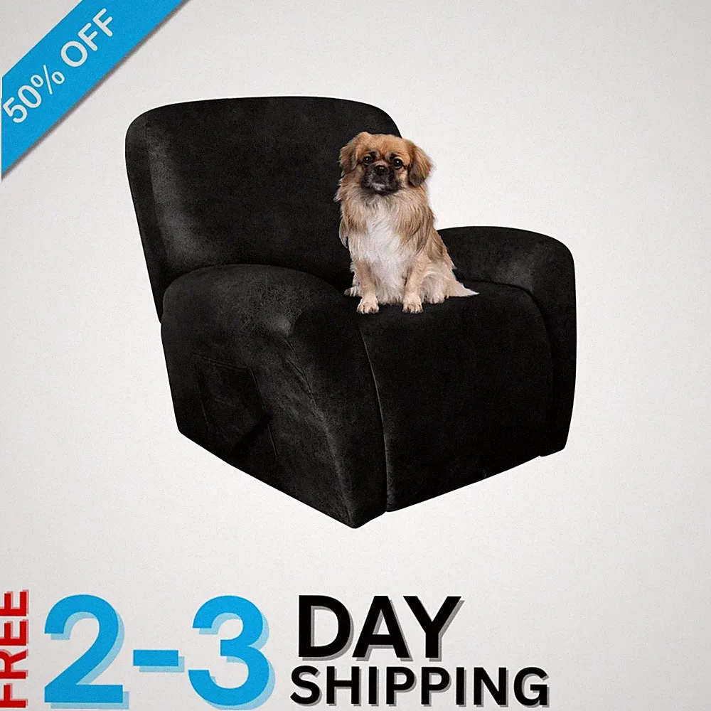 Recliner Chair Covers - 4-Piece Set, Easy Install & Washable for Pets
