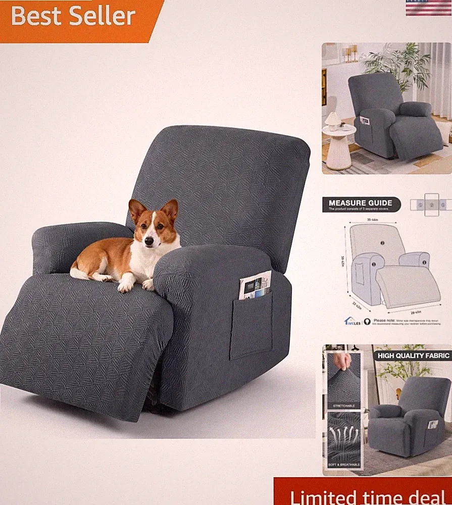 oversize recliner chair extra wide cover 38 inches